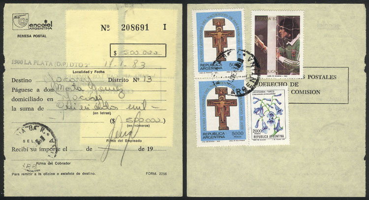 Lot 1278 - Argentina postal history - Guillermo Jalil - Philatino Auction # 2344 ARGENTINA: Lot 1278 - Argentina postal history - Guillermo Jalil - Philatino Auction # 2344 ARGENTINA: