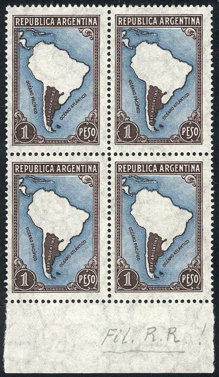 Lot 467 - Argentina general issues - Guillermo Jalil - Philatino Auction # 2344 ARGENTINA: Lot 467 - Argentina general issues - Guillermo Jalil - Philatino Auction # 2344 ARGENTINA: