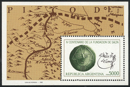 Lot 1018 - Argentina souvenir sheets - Guillermo Jalil - Philatino Auction # 2344 ARGENTINA: Lot 1018 - Argentina souvenir sheets - Guillermo Jalil - Philatino Auction # 2344 ARGENTINA:
