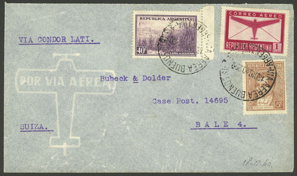 Lot 1240 - Argentina postal history - Guillermo Jalil - Philatino Auction # 2344 ARGENTINA: Lot 1240 - Argentina postal history - Guillermo Jalil - Philatino Auction # 2344 ARGENTINA: