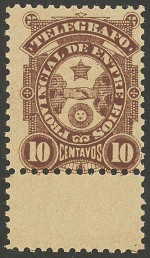 Lot 1159 - Argentina telegraph stamps - Guillermo Jalil - Philatino Auction # 2344 ARGENTINA: Lot 1159 - Argentina telegraph stamps - Guillermo Jalil - Philatino Auction # 2344 ARGENTINA: