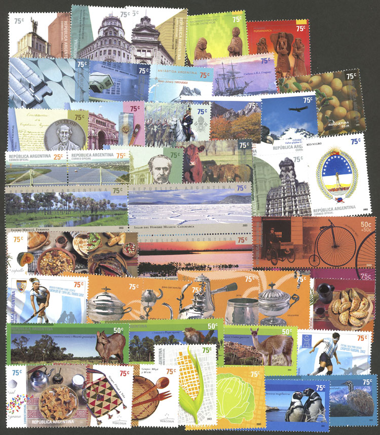 Lot 989 - Argentina general issues -  Guillermo Jalil - Philatino Auction # 2344 ARGENTINA: 