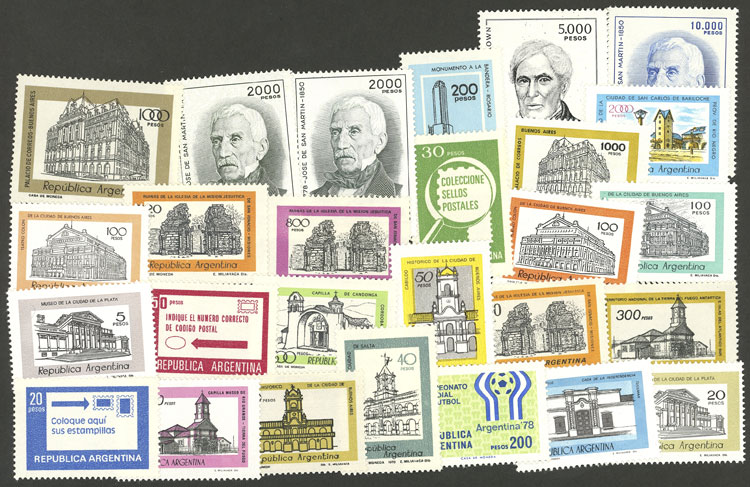 Lot 862 - Argentina general issues - Guillermo Jalil - Philatino Auction # 2344 ARGENTINA: Lot 862 - Argentina general issues - Guillermo Jalil - Philatino Auction # 2344 ARGENTINA: