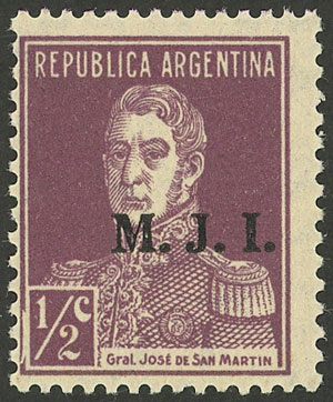 Lot 1123 - Argentina official stamps - Guillermo Jalil - Philatino Auction # 2344 ARGENTINA: Lot 1123 - Argentina official stamps - Guillermo Jalil - Philatino Auction # 2344 ARGENTINA: