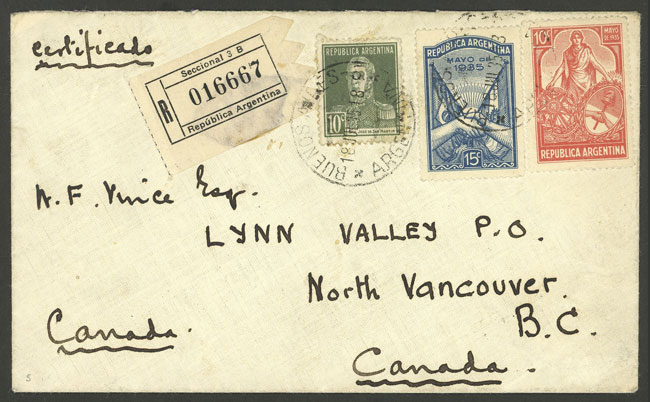 Lot 1237 - Argentina postal history - Guillermo Jalil - Philatino Auction # 2344 ARGENTINA: Lot 1237 - Argentina postal history - Guillermo Jalil - Philatino Auction # 2344 ARGENTINA: