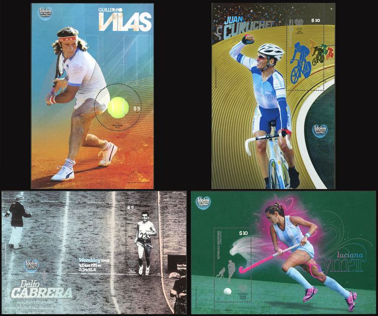 Lot 1071 - Argentina souvenir sheets -  Guillermo Jalil - Philatino Auction # 2344 ARGENTINA: 