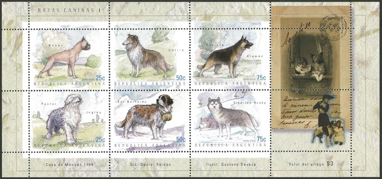 Lot 1041 - Argentina souvenir sheets - Guillermo Jalil - Philatino Auction # 2344 ARGENTINA: Lot 1041 - Argentina souvenir sheets - Guillermo Jalil - Philatino Auction # 2344 ARGENTINA:
