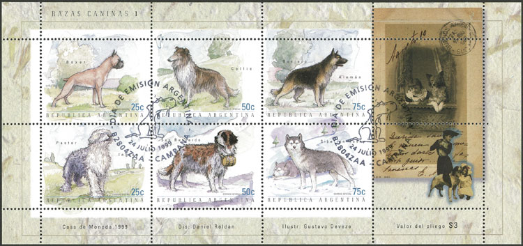 Lot 1042 - Argentina souvenir sheets - Guillermo Jalil - Philatino Auction # 2344 ARGENTINA: Lot 1042 - Argentina souvenir sheets - Guillermo Jalil - Philatino Auction # 2344 ARGENTINA: