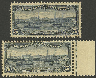 Lot 204 - Argentina general issues -  Guillermo Jalil - Philatino Auction # 2344 ARGENTINA: 