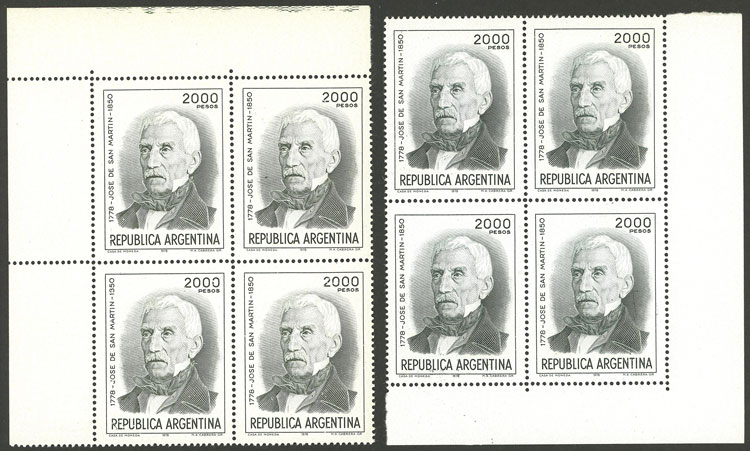 Lot 874 - Argentina general issues - Guillermo Jalil - Philatino Auction # 2344 ARGENTINA: Lot 874 - Argentina general issues - Guillermo Jalil - Philatino Auction # 2344 ARGENTINA: