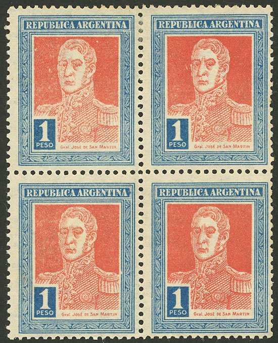 Lot 325 - Argentina general issues - Guillermo Jalil - Philatino Auction # 2344 ARGENTINA: Lot 325 - Argentina general issues - Guillermo Jalil - Philatino Auction # 2344 ARGENTINA: