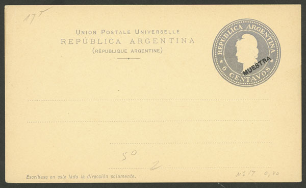 Lot 1176 - Argentina Postal stationery - Guillermo Jalil - Philatino Auction # 2344 ARGENTINA: Lot 1176 - Argentina Postal stationery - Guillermo Jalil - Philatino Auction # 2344 ARGENTINA: