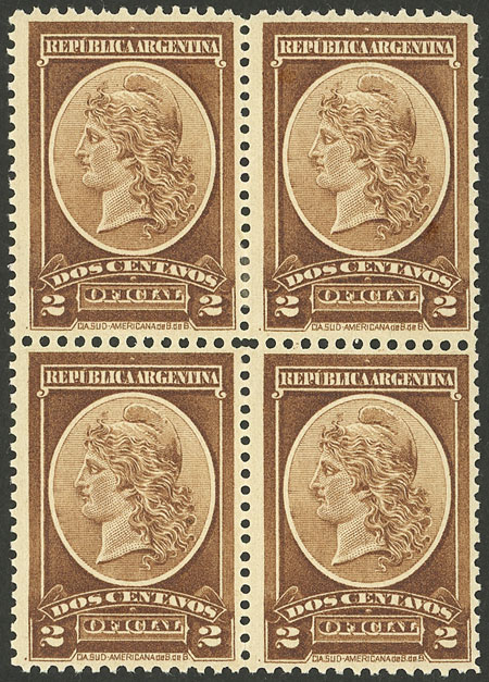 Lot 1094 - Argentina official stamps - Guillermo Jalil - Philatino Auction # 2344 ARGENTINA: Lot 1094 - Argentina official stamps - Guillermo Jalil - Philatino Auction # 2344 ARGENTINA:
