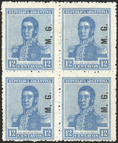 Lot 1100 - Argentina official stamps - Guillermo Jalil - Philatino Auction # 2344 ARGENTINA: Lot 1100 - Argentina official stamps - Guillermo Jalil - Philatino Auction # 2344 ARGENTINA: