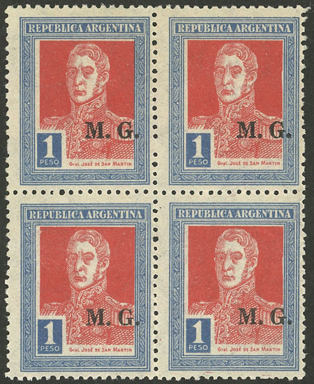 Lot 1106 - Argentina official stamps - Guillermo Jalil - Philatino Auction # 2344 ARGENTINA: Lot 1106 - Argentina official stamps - Guillermo Jalil - Philatino Auction # 2344 ARGENTINA: