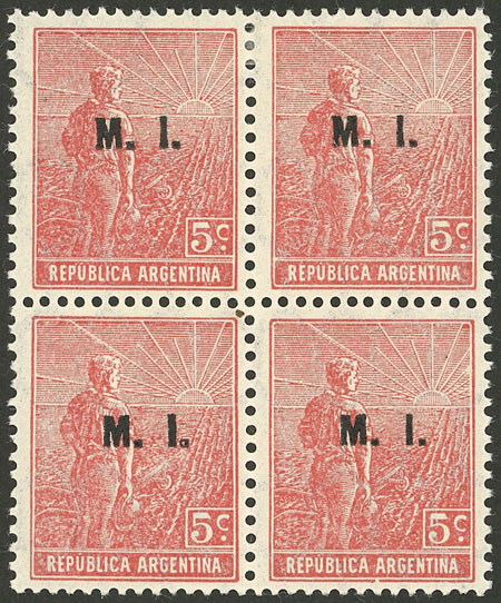 Lot 1111 - Argentina official stamps - Guillermo Jalil - Philatino Auction # 2344 ARGENTINA: Lot 1111 - Argentina official stamps - Guillermo Jalil - Philatino Auction # 2344 ARGENTINA: