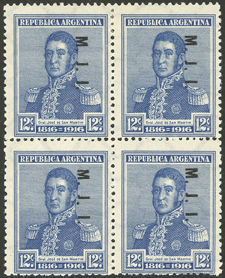 Lot 1117 - Argentina official stamps - Guillermo Jalil - Philatino Auction # 2344 ARGENTINA: Lot 1117 - Argentina official stamps - Guillermo Jalil - Philatino Auction # 2344 ARGENTINA: