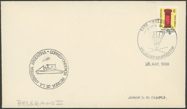 Lot 5 - argentine antarctica postal history - Guillermo Jalil - Philatino Auction # 2344 ARGENTINA: Lot 5 - argentine antarctica postal history - Guillermo Jalil - Philatino Auction # 2344 ARGENTINA: