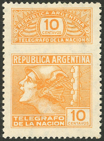 Lot 1155 - Argentina telegraph stamps - Guillermo Jalil - Philatino Auction # 2344 ARGENTINA: Lot 1155 - Argentina telegraph stamps - Guillermo Jalil - Philatino Auction # 2344 ARGENTINA: