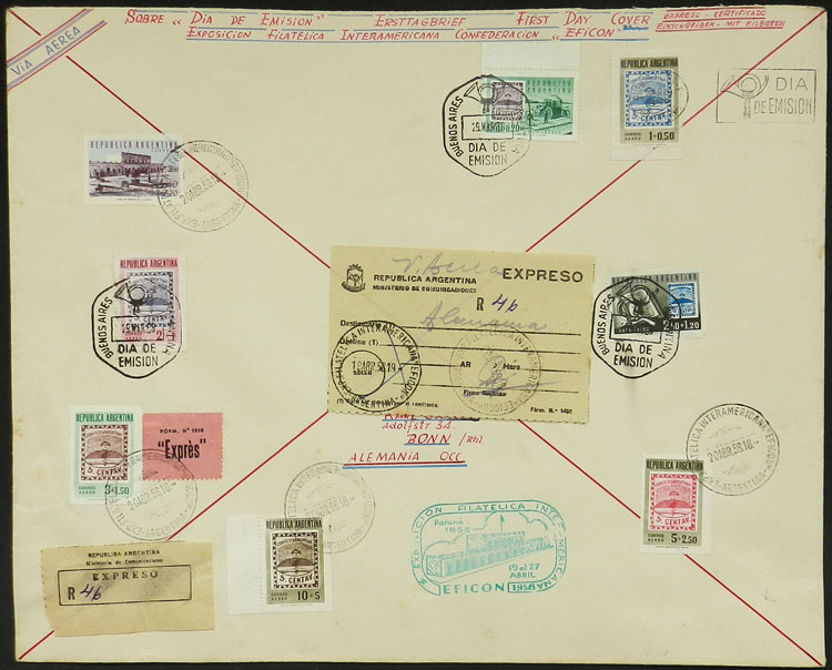 Lot 690 - Argentina general issues -  Guillermo Jalil - Philatino Auction # 2344 ARGENTINA: 