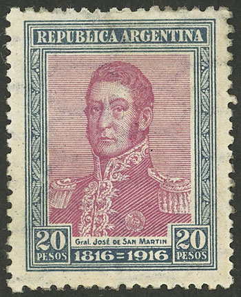 Lot 260 - Argentina general issues -  Guillermo Jalil - Philatino Auction # 2344 ARGENTINA: 