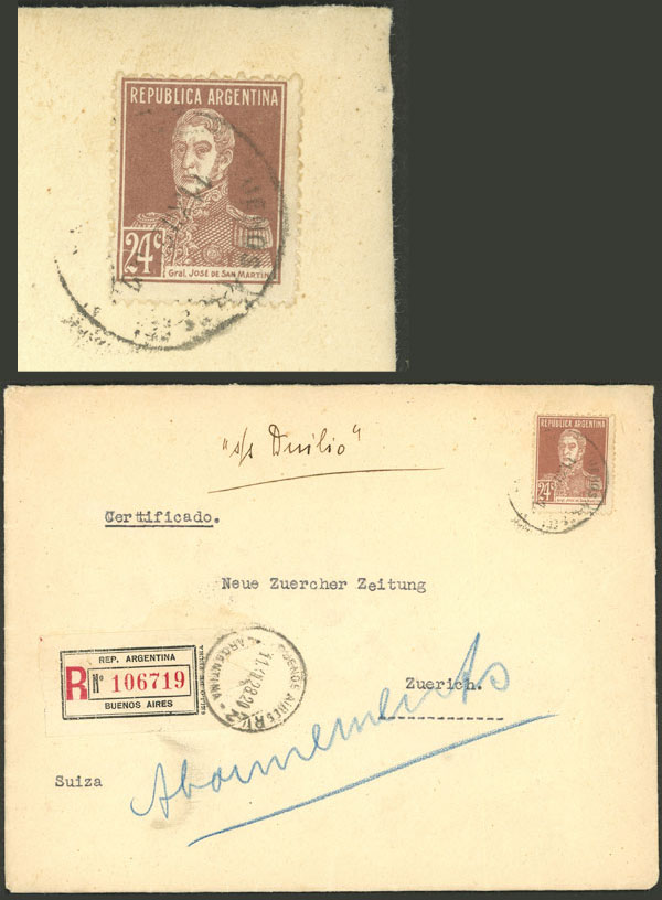 Lot 1229 - Argentina postal history - Guillermo Jalil - Philatino Auction # 2344 ARGENTINA: Lot 1229 - Argentina postal history - Guillermo Jalil - Philatino Auction # 2344 ARGENTINA: