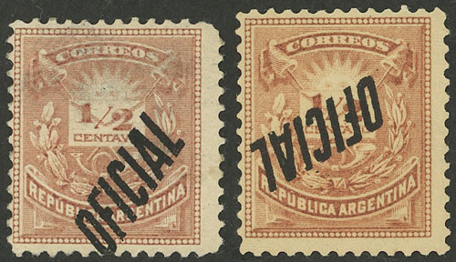 Lot 1087 - Argentina official stamps - Guillermo Jalil - Philatino Auction # 2344 ARGENTINA: Lot 1087 - Argentina official stamps - Guillermo Jalil - Philatino Auction # 2344 ARGENTINA: