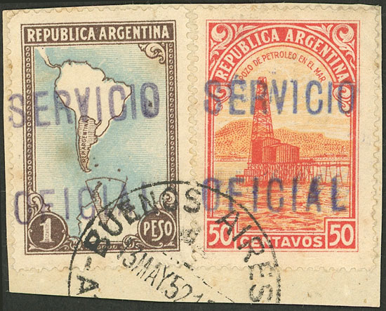 Lot 1151 - Argentina official stamps - Guillermo Jalil - Philatino Auction # 2344 ARGENTINA: Lot 1151 - Argentina official stamps - Guillermo Jalil - Philatino Auction # 2344 ARGENTINA: