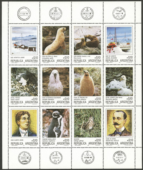 Lot 1019 - Argentina souvenir sheets - Guillermo Jalil - Philatino Auction # 2344 ARGENTINA: Lot 1019 - Argentina souvenir sheets - Guillermo Jalil - Philatino Auction # 2344 ARGENTINA: