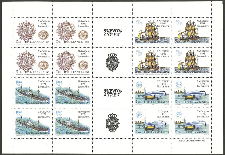 Lot 916 - Argentina general issues - Guillermo Jalil - Philatino Auction # 2344 ARGENTINA: Lot 916 - Argentina general issues - Guillermo Jalil - Philatino Auction # 2344 ARGENTINA: