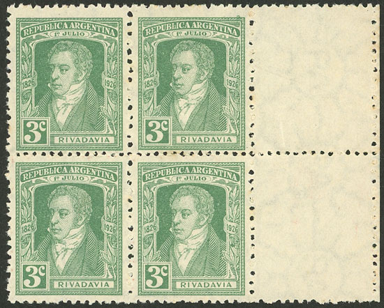 Lot 354 - Argentina general issues -  Guillermo Jalil - Philatino Auction # 2344 ARGENTINA: 
