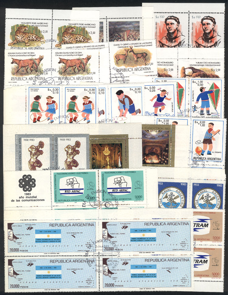 Lot 899 - Argentina general issues - Guillermo Jalil - Philatino Auction # 2344 ARGENTINA: Lot 899 - Argentina general issues - Guillermo Jalil - Philatino Auction # 2344 ARGENTINA: