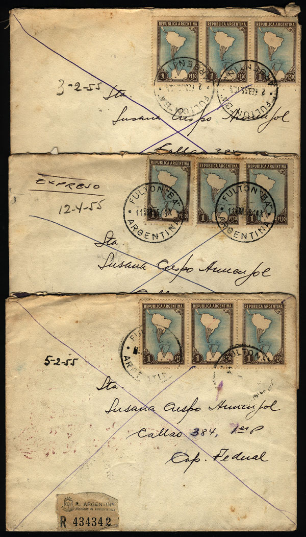 Lot 1254 - Argentina postal history - Guillermo Jalil - Philatino Auction # 2344 ARGENTINA: Lot 1254 - Argentina postal history - Guillermo Jalil - Philatino Auction # 2344 ARGENTINA: