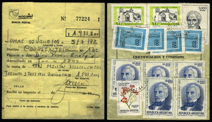 Lot 1275 - Argentina postal history - Guillermo Jalil - Philatino Auction # 2344 ARGENTINA: Lot 1275 - Argentina postal history - Guillermo Jalil - Philatino Auction # 2344 ARGENTINA: