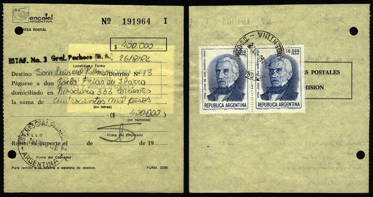 Lot 1276 - Argentina postal history - Guillermo Jalil - Philatino Auction # 2344 ARGENTINA: Lot 1276 - Argentina postal history - Guillermo Jalil - Philatino Auction # 2344 ARGENTINA: