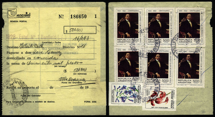Lot 1279 - Argentina postal history - Guillermo Jalil - Philatino Auction # 2344 ARGENTINA: Lot 1279 - Argentina postal history - Guillermo Jalil - Philatino Auction # 2344 ARGENTINA: