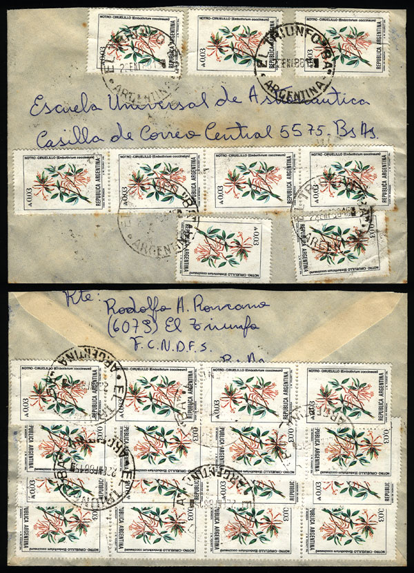 Lot 1280 - Argentina postal history - Guillermo Jalil - Philatino Auction # 2344 ARGENTINA: Lot 1280 - Argentina postal history - Guillermo Jalil - Philatino Auction # 2344 ARGENTINA: