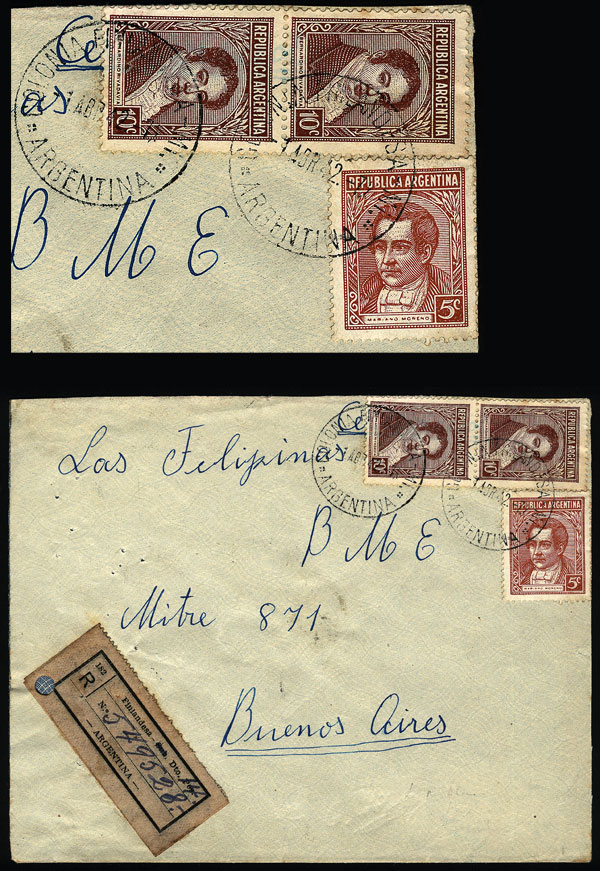 Lot 1242 - Argentina postal history - Guillermo Jalil - Philatino Auction # 2344 ARGENTINA: Lot 1242 - Argentina postal history - Guillermo Jalil - Philatino Auction # 2344 ARGENTINA:
