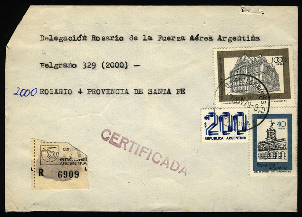Lot 1274 - Argentina postal history - Guillermo Jalil - Philatino Auction # 2344 ARGENTINA: Lot 1274 - Argentina postal history - Guillermo Jalil - Philatino Auction # 2344 ARGENTINA: