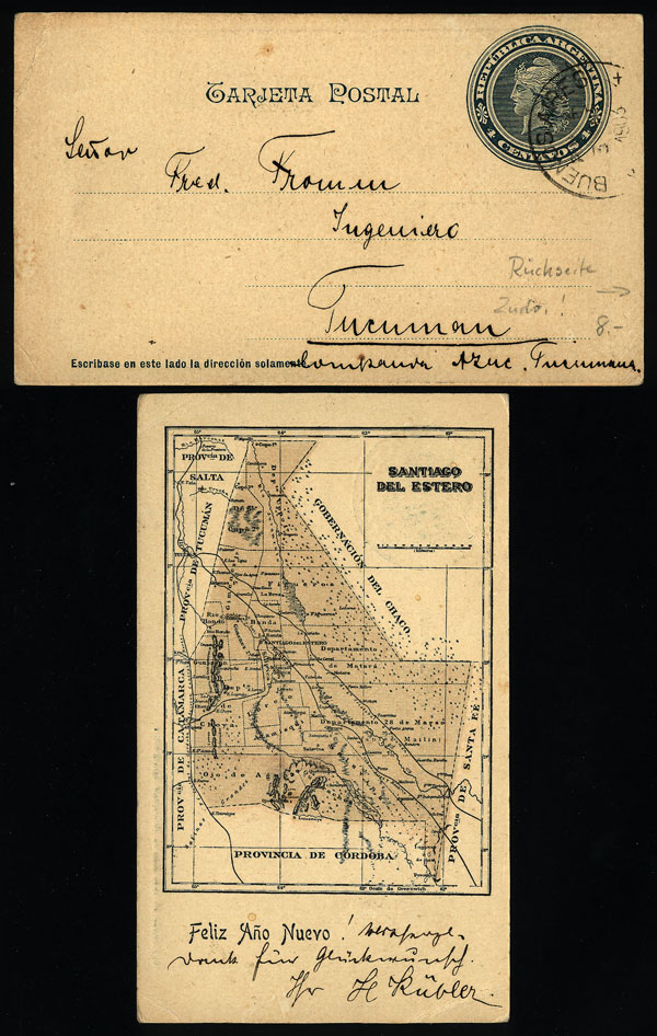Lot 1210 - Argentina postal history - Guillermo Jalil - Philatino Auction # 2344 ARGENTINA: Lot 1210 - Argentina postal history - Guillermo Jalil - Philatino Auction # 2344 ARGENTINA: