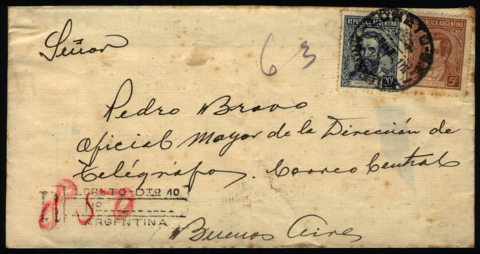 Lot 1239 - Argentina postal history - Guillermo Jalil - Philatino Auction # 2344 ARGENTINA: Lot 1239 - Argentina postal history - Guillermo Jalil - Philatino Auction # 2344 ARGENTINA: