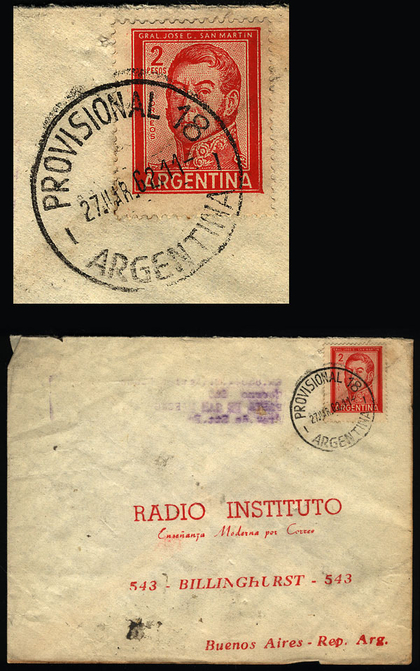 Lot 1269 - Argentina postal history - Guillermo Jalil - Philatino Auction # 2344 ARGENTINA: Lot 1269 - Argentina postal history - Guillermo Jalil - Philatino Auction # 2344 ARGENTINA:
