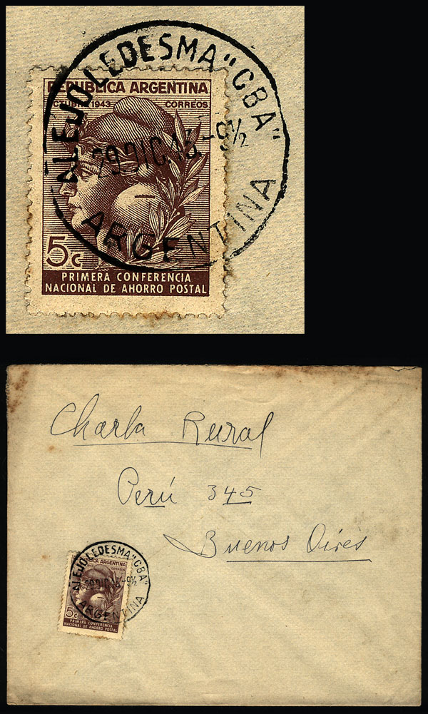 Lot 1243 - Argentina postal history - Guillermo Jalil - Philatino Auction # 2344 ARGENTINA: Lot 1243 - Argentina postal history - Guillermo Jalil - Philatino Auction # 2344 ARGENTINA: