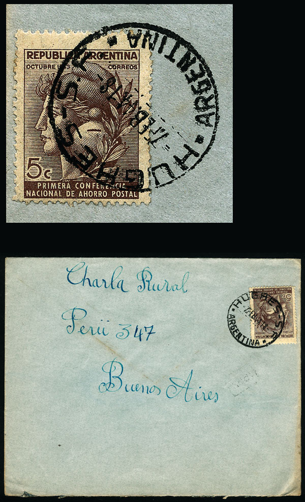 Lot 1244 - Argentina postal history - Guillermo Jalil - Philatino Auction # 2344 ARGENTINA: Lot 1244 - Argentina postal history - Guillermo Jalil - Philatino Auction # 2344 ARGENTINA: