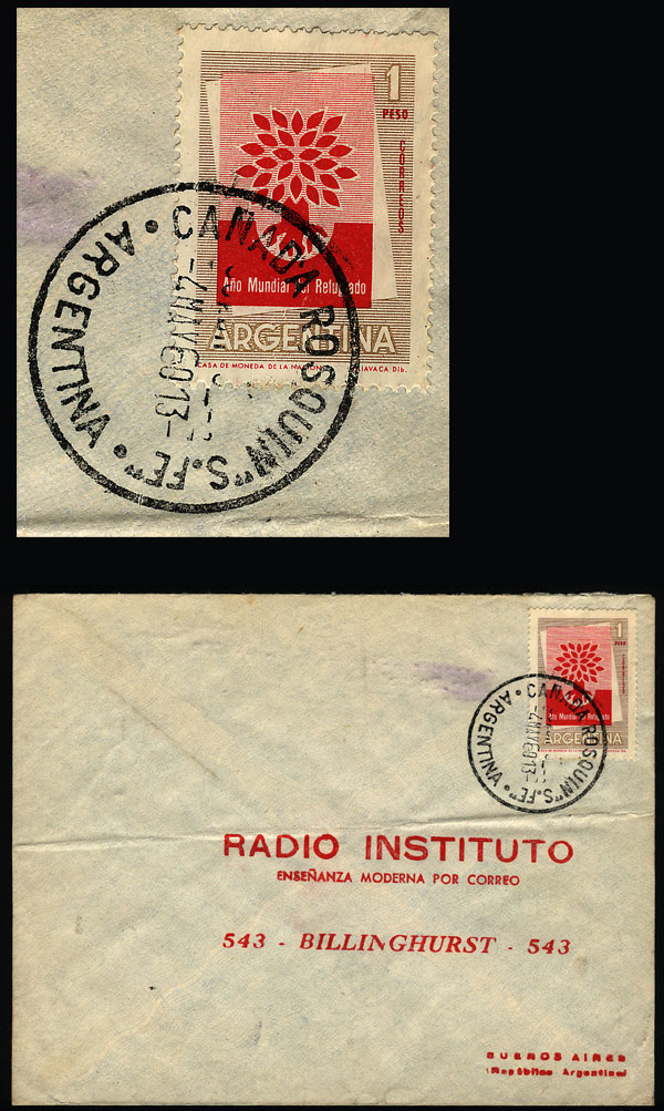 Lot 1266 - Argentina postal history - Guillermo Jalil - Philatino Auction # 2344 ARGENTINA: Lot 1266 - Argentina postal history - Guillermo Jalil - Philatino Auction # 2344 ARGENTINA:
