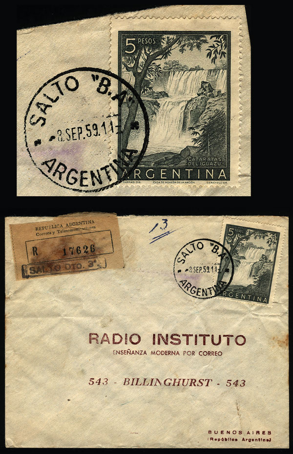 Lot 1260 - Argentina postal history - Guillermo Jalil - Philatino Auction # 2344 ARGENTINA: Lot 1260 - Argentina postal history - Guillermo Jalil - Philatino Auction # 2344 ARGENTINA: