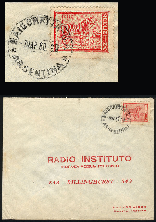 Lot 1265 - Argentina postal history - Guillermo Jalil - Philatino Auction # 2344 ARGENTINA: Lot 1265 - Argentina postal history - Guillermo Jalil - Philatino Auction # 2344 ARGENTINA: