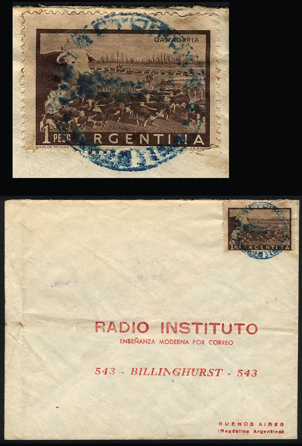 Lot 1256 - Argentina postal history - Guillermo Jalil - Philatino Auction # 2344 ARGENTINA: Lot 1256 - Argentina postal history - Guillermo Jalil - Philatino Auction # 2344 ARGENTINA: