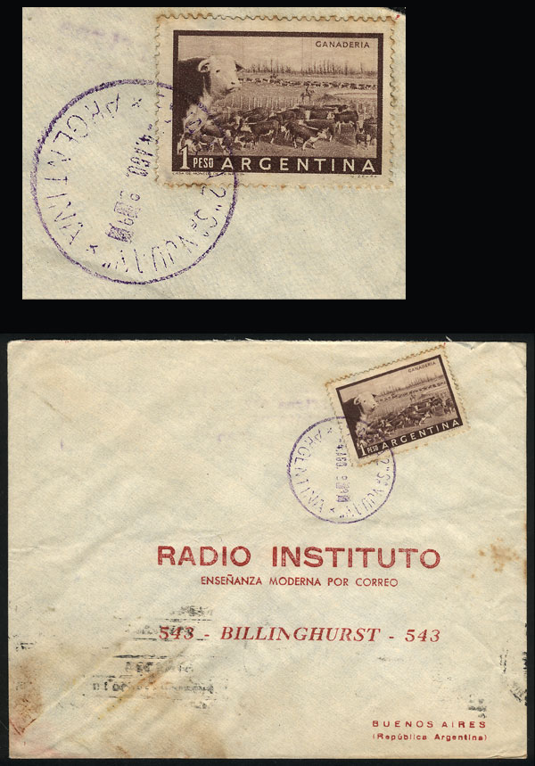 Lot 1259 - Argentina postal history - Guillermo Jalil - Philatino Auction # 2344 ARGENTINA: Lot 1259 - Argentina postal history - Guillermo Jalil - Philatino Auction # 2344 ARGENTINA: