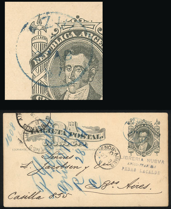 Lot 1194 - Argentina postal history - Guillermo Jalil - Philatino Auction # 2344 ARGENTINA: Lot 1194 - Argentina postal history - Guillermo Jalil - Philatino Auction # 2344 ARGENTINA: